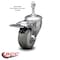 Service Caster 3.5 Inch Gray Polyurethane Swivel 10mm Stem Caster with Total Lock Brake SCC SCC-TSTTL20S3514-PPUB-M1015 - alternate 1